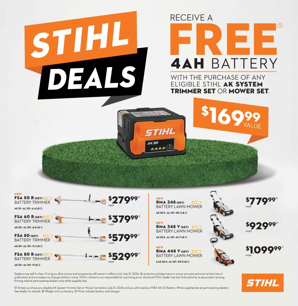 2026 Stihl Sale, Harrow, ON